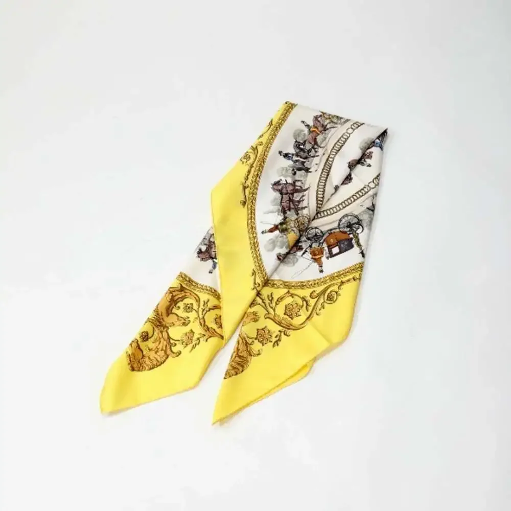 HERMES Yellow Scarf - Picture 5 of 13